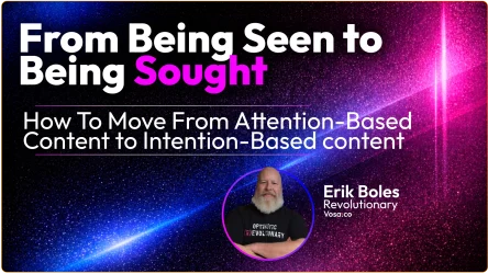 Erik Boles From being seen to being sought